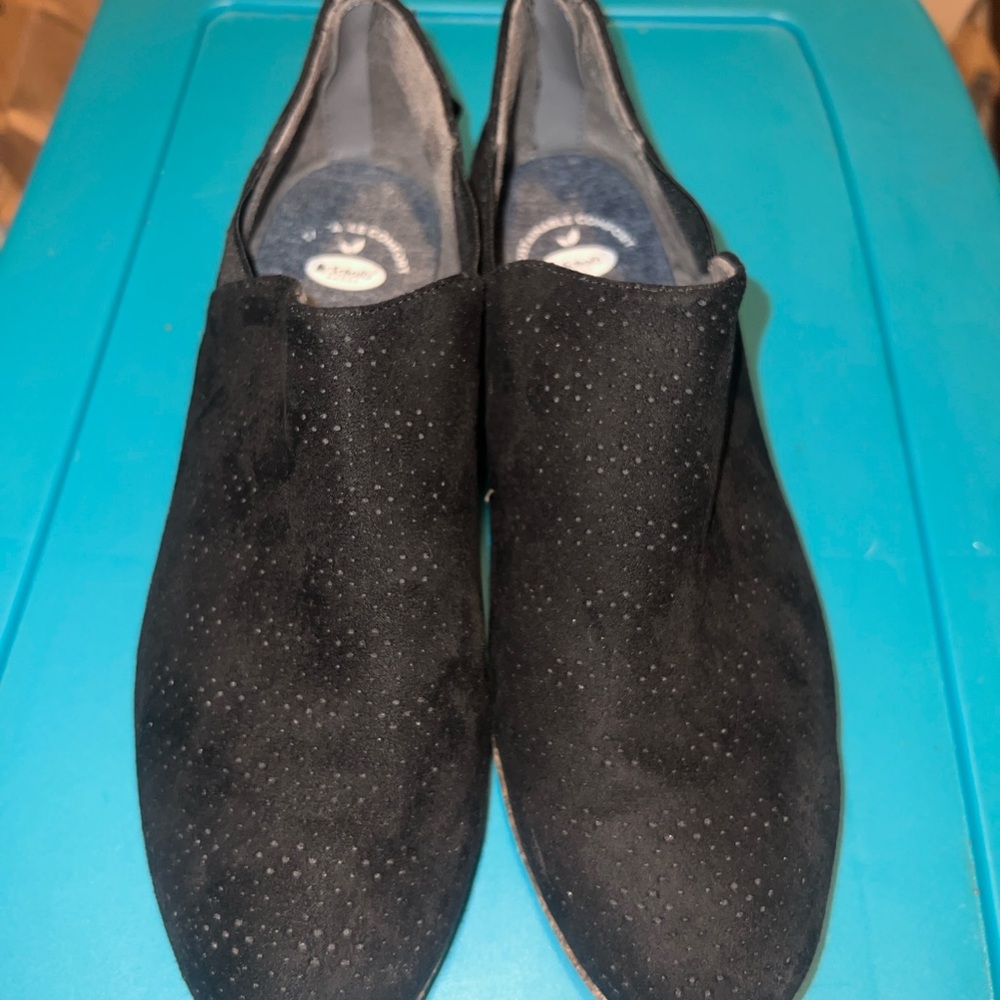 Dr. Scholl's Black Fabric Slip-On Shoes